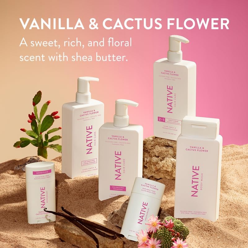 Native set styled on bathroom shelf conveying daily routine benefit
