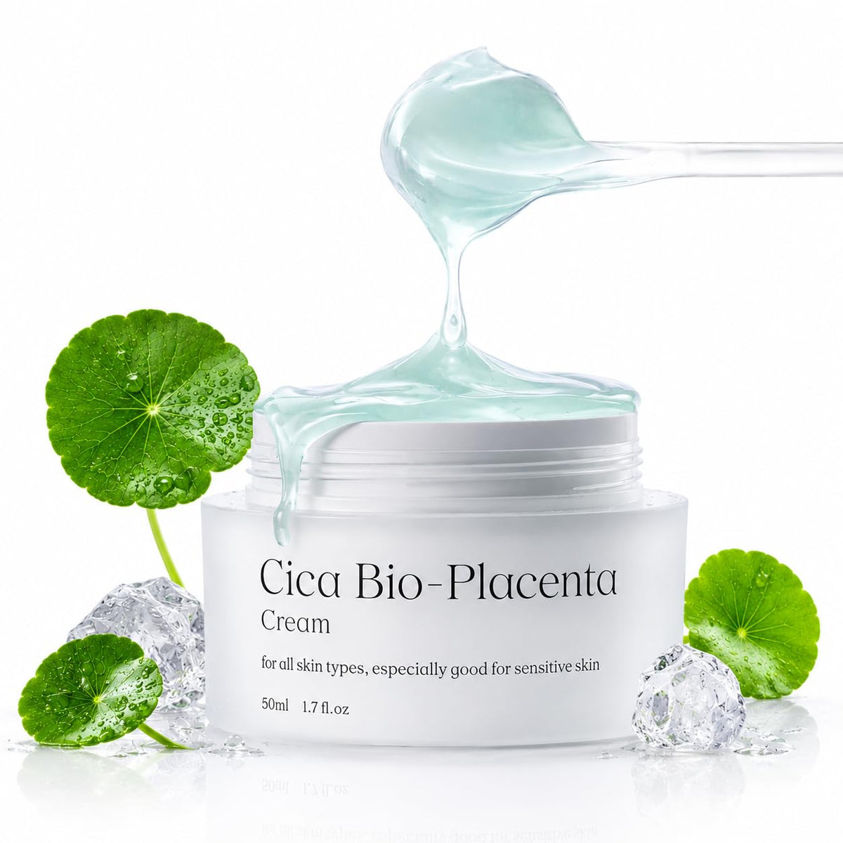 NATURAL DERMA PROJECT front packaging showing compact 50ml jar for easy travel and protection