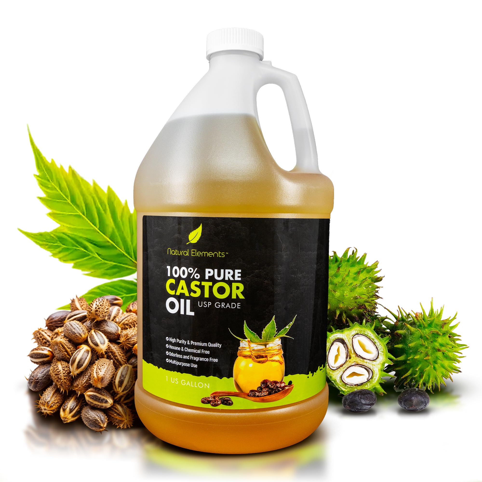 Natural Elements boxed packaging with USA label showing quality control and secure shipping