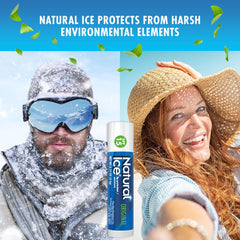 Natural Ice being applied to lips offering instant cooling comfort