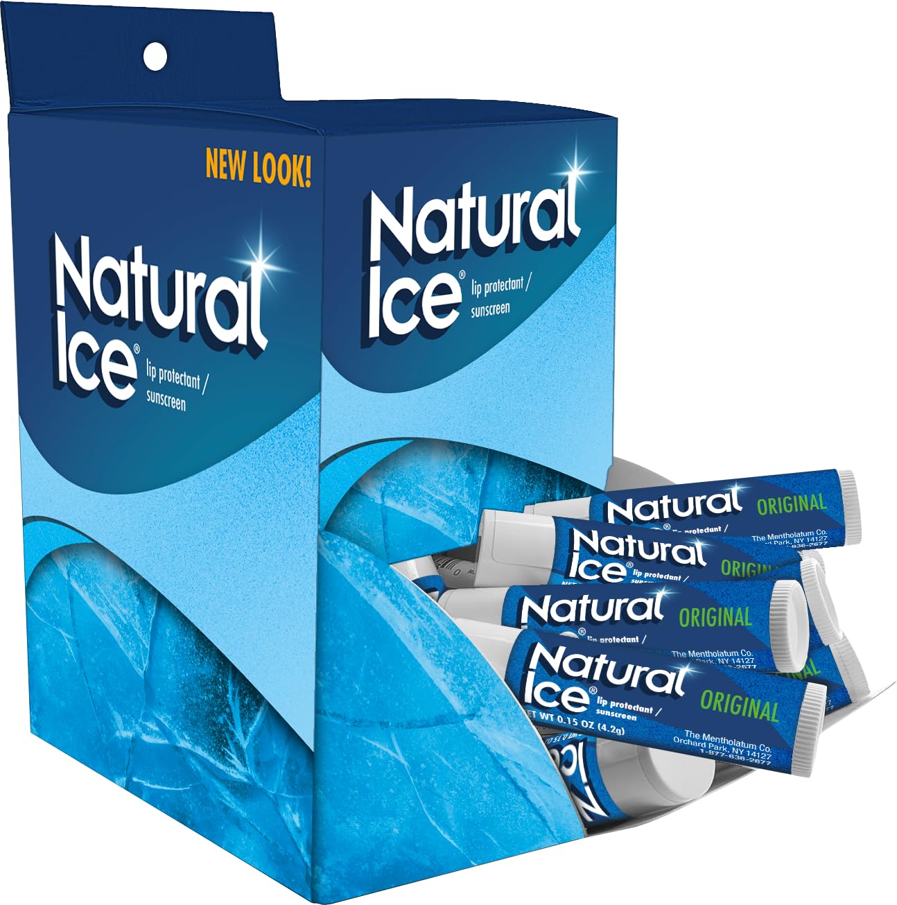 Natural Ice front packaging showing 48-stick bulk value and protection