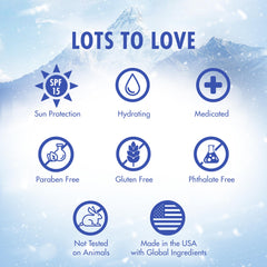 Natural Ice SPF 15 label detail highlighting sun protection benefit
