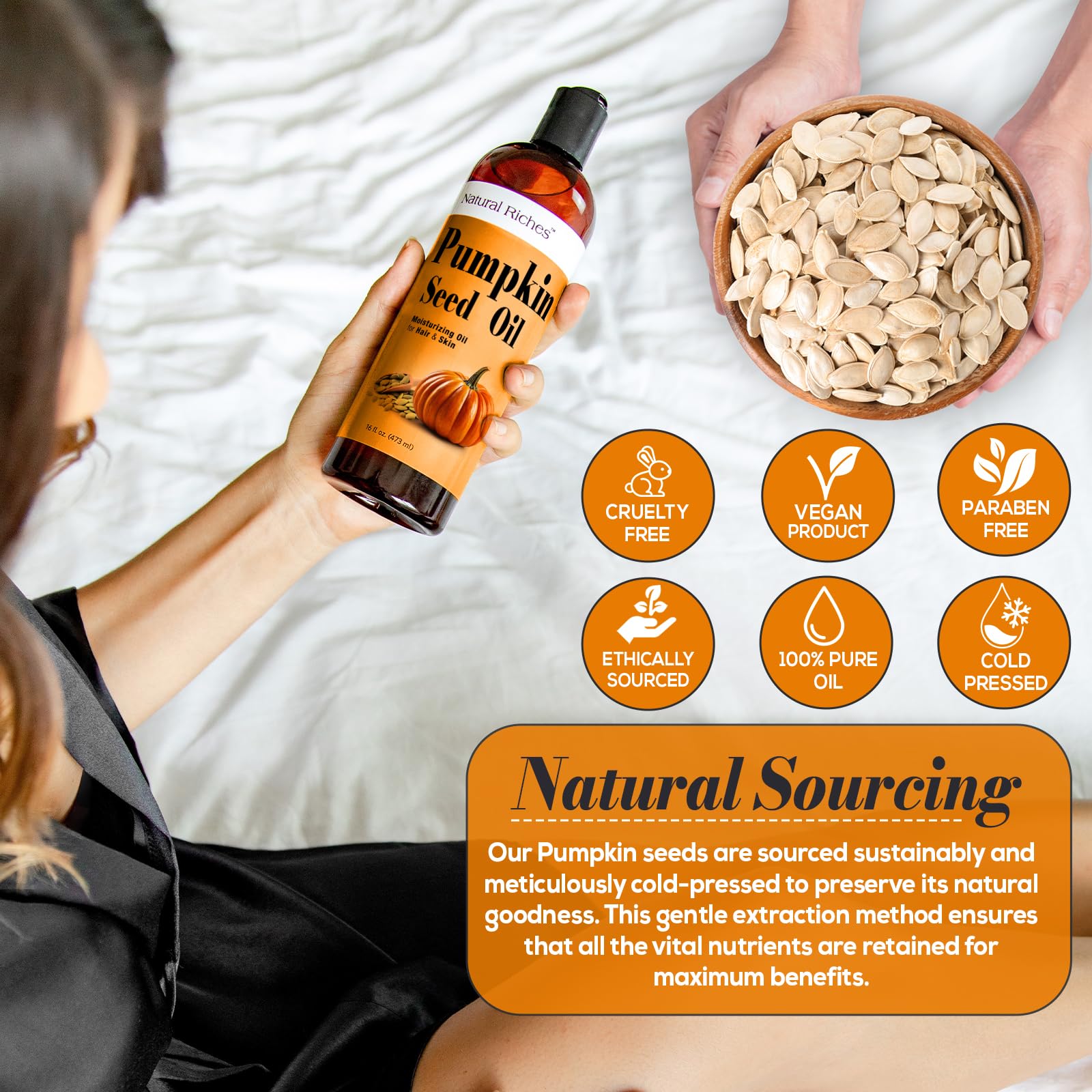 Natural Riches face moisturizing routine showing dewy skin benefit