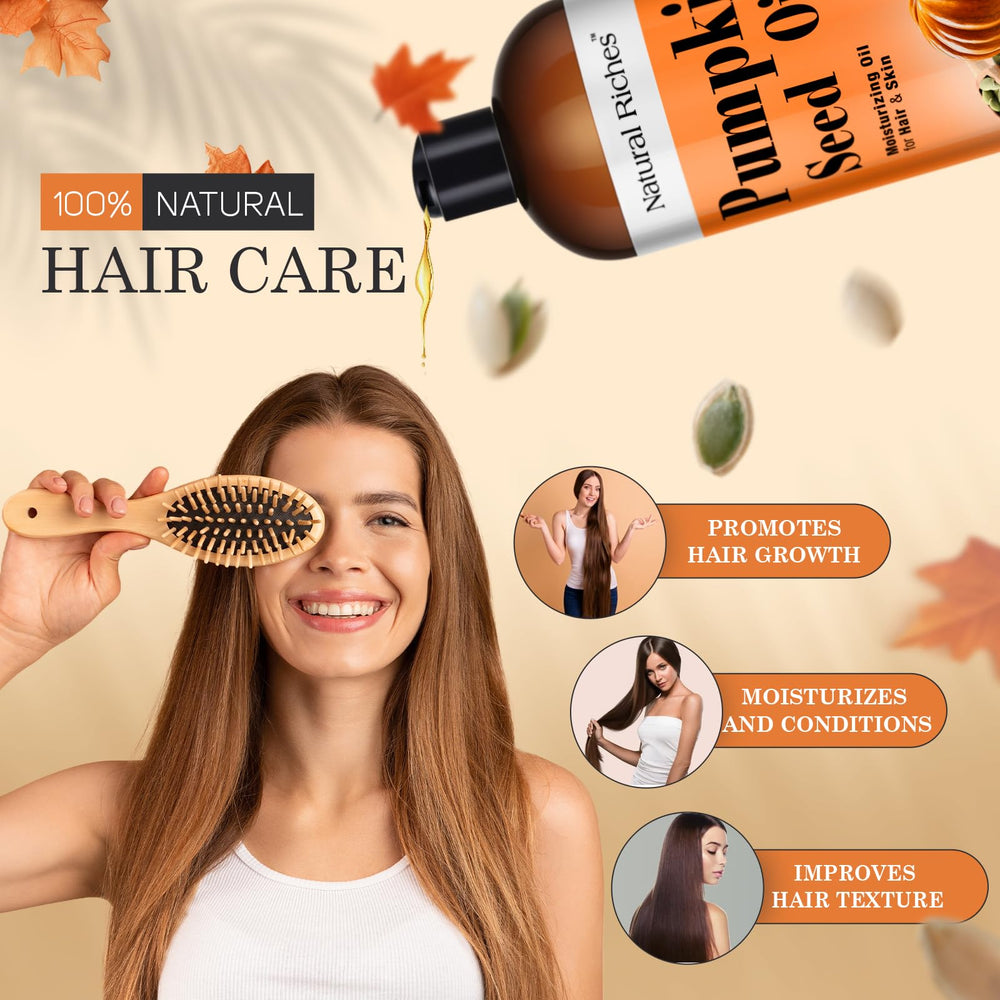 Natural Riches hands applying oil demonstrating smooth absorption benefit
