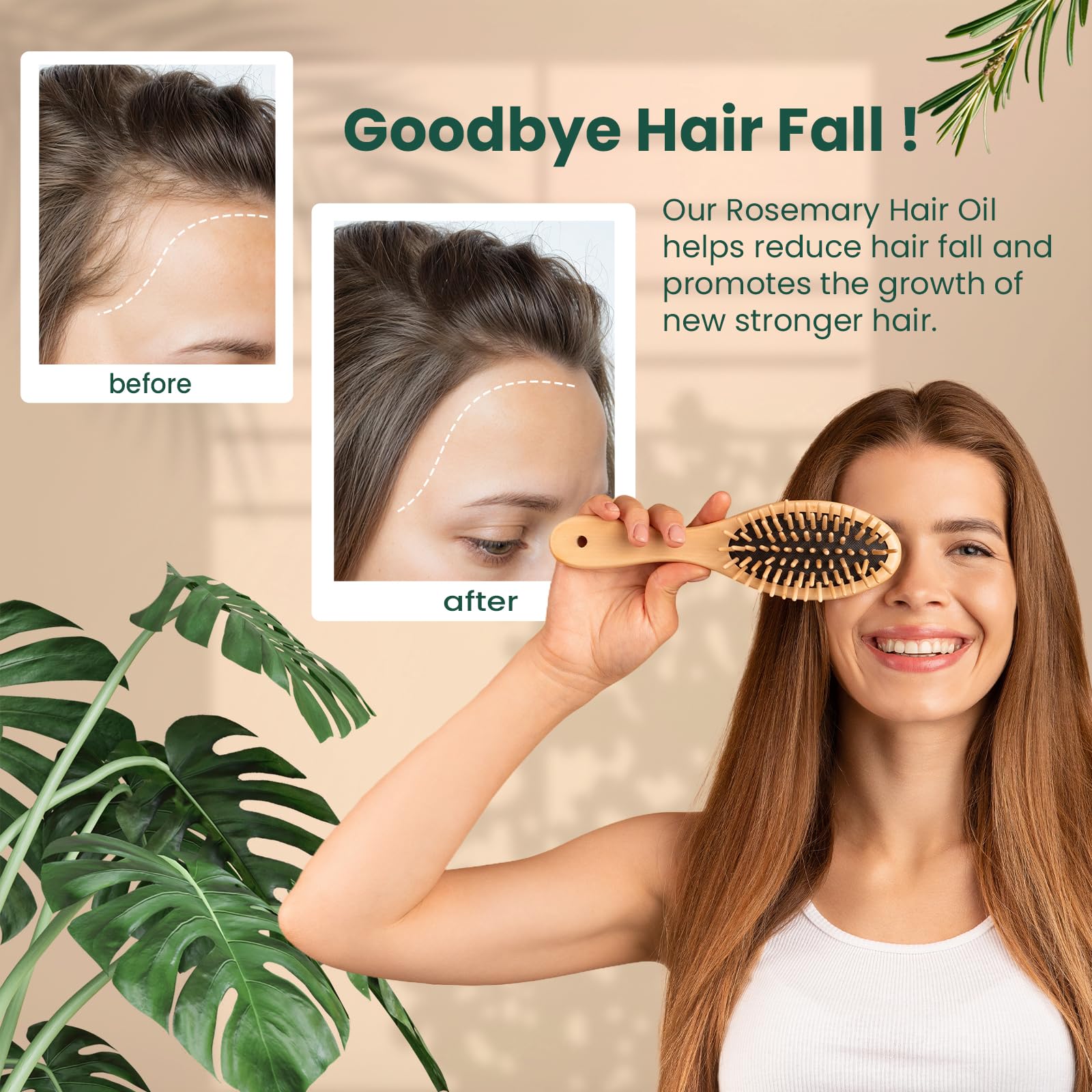 Natural Riches scalp massage demo with oil applied to roots, demonstrates improved scalp nourishment
