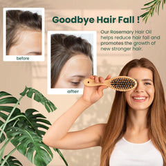 Natural Riches scalp massage demo with oil applied to roots, demonstrates improved scalp nourishment