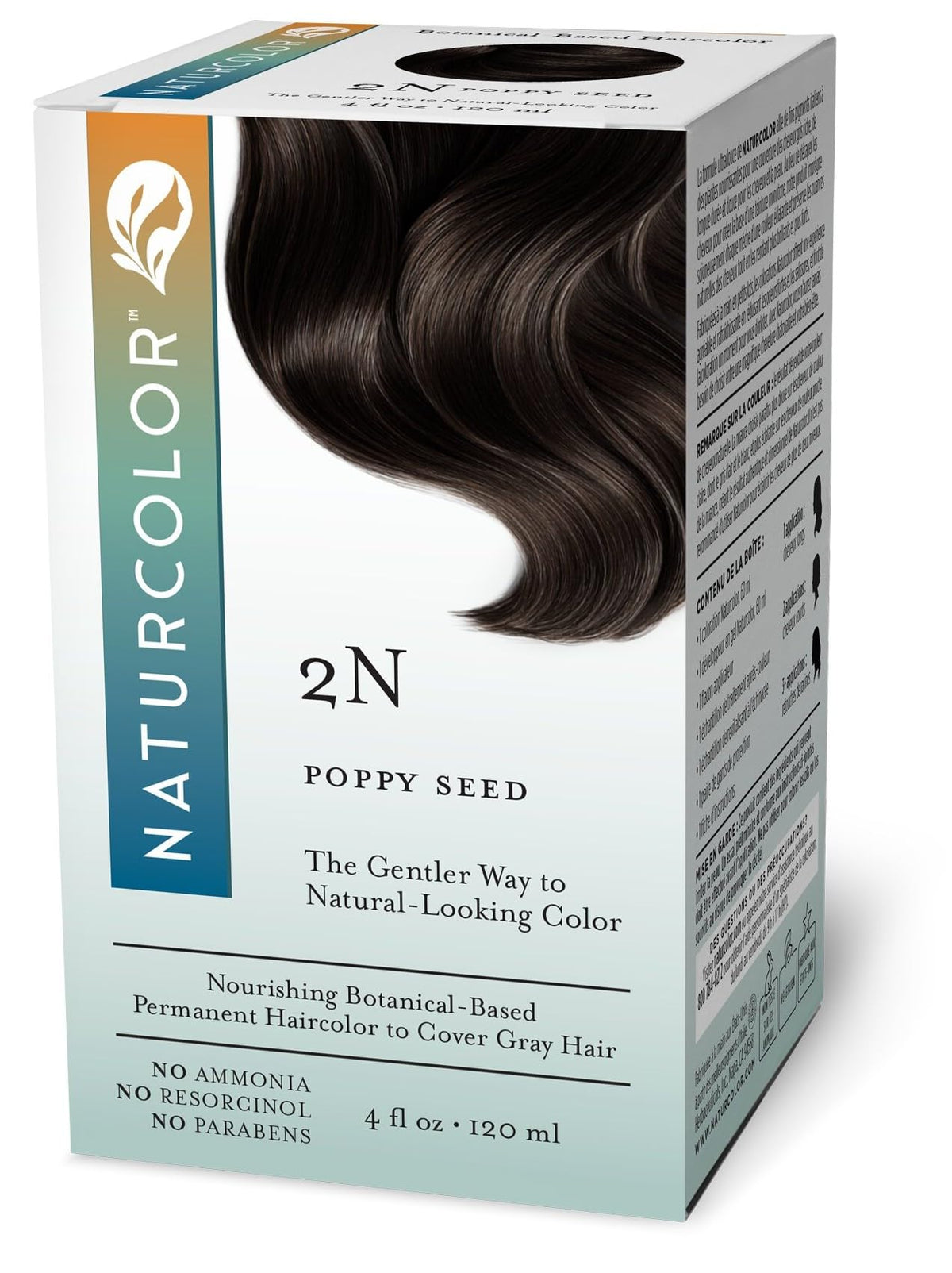 Naturcolor front box showing Poppy Seed 2N shade and benefits