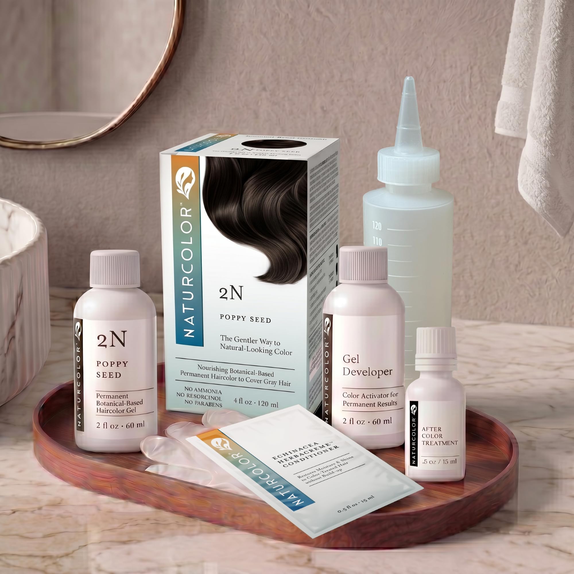 Naturcolor blended shades illustrating customizable color mixing