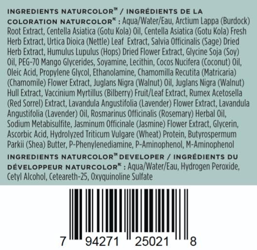 Naturcolor application in progress showing controlled, minimal-mess coloring