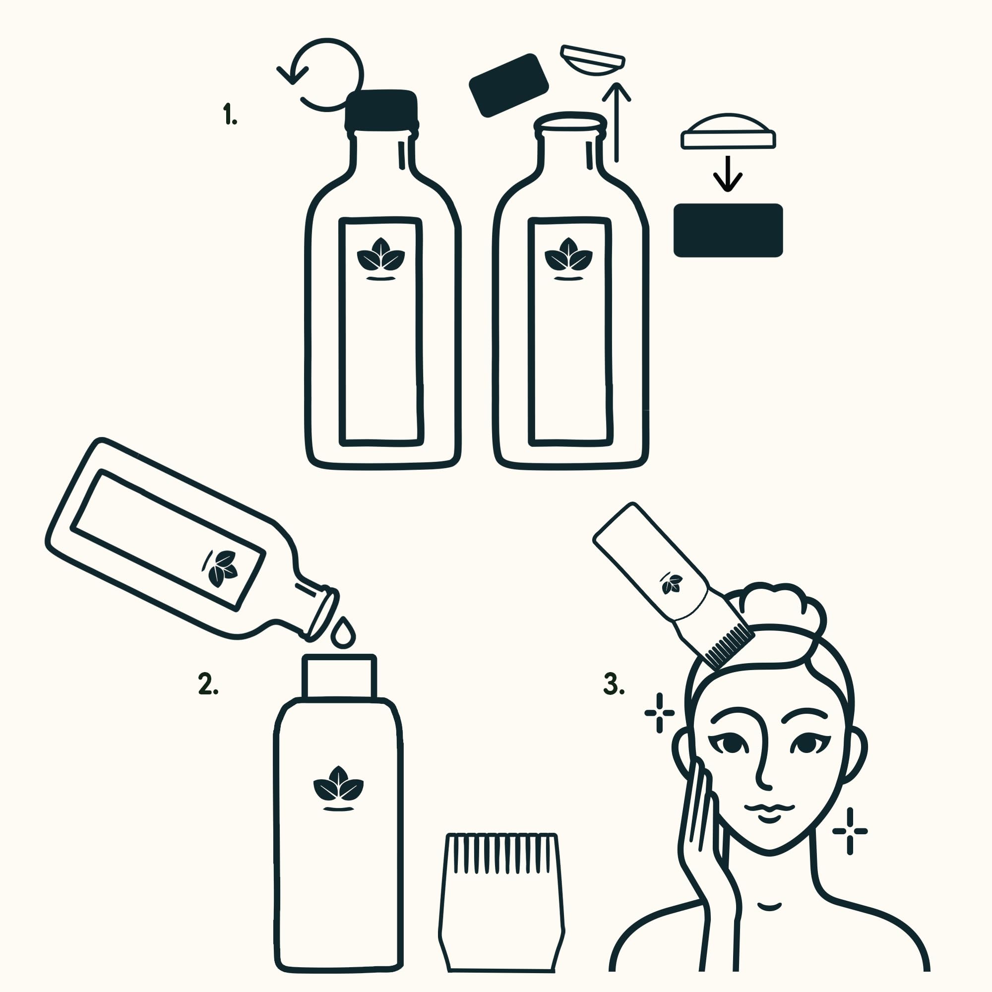 Nature Spell hair before and after manageability demonstrating softened strands