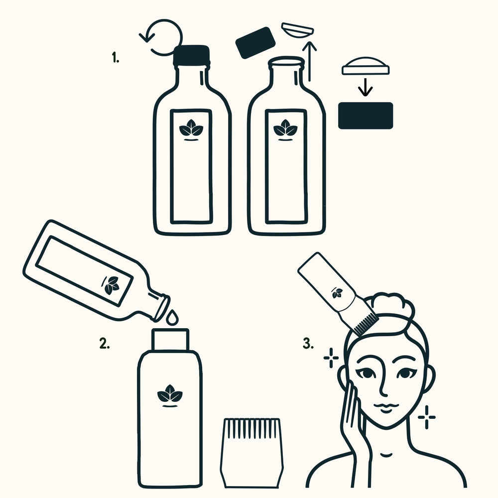 Nature Spell hair before and after manageability demonstrating softened strands