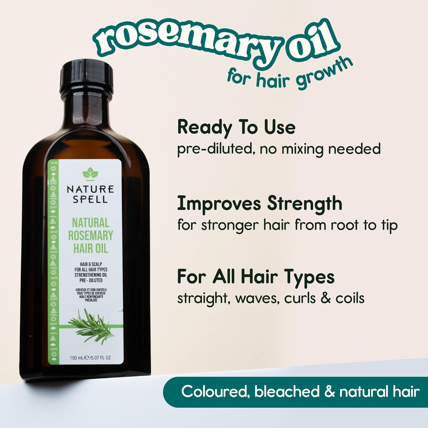 Nature Spell comb applicator close-up for precise scalp delivery and less mess