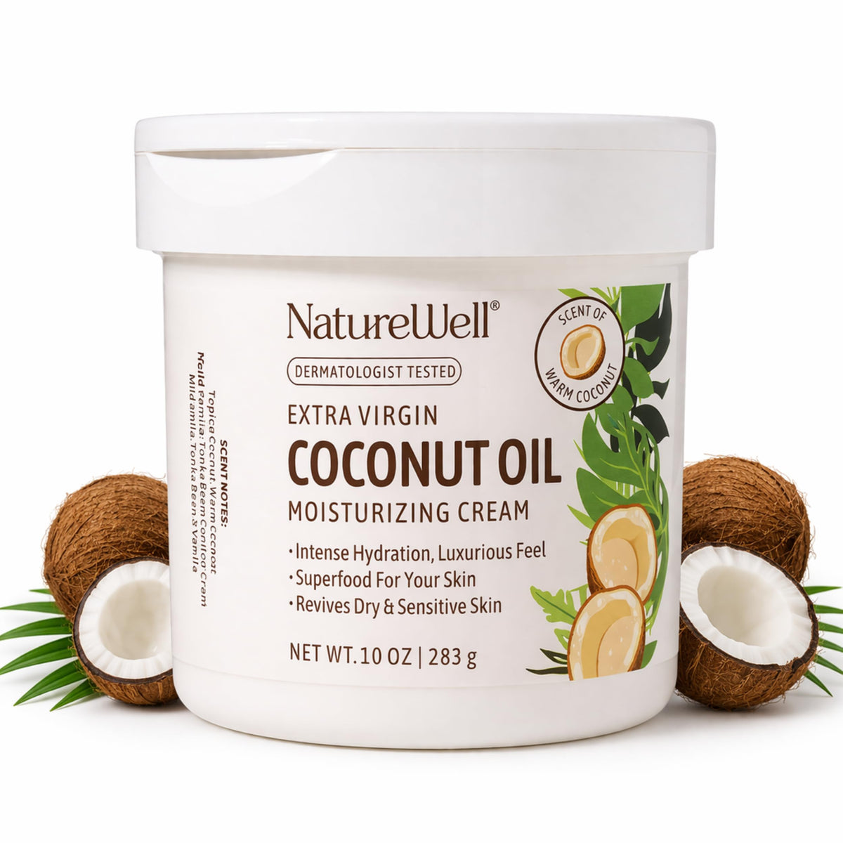 NATURE WELL front jar view showing clean branding and size 10oz benefit