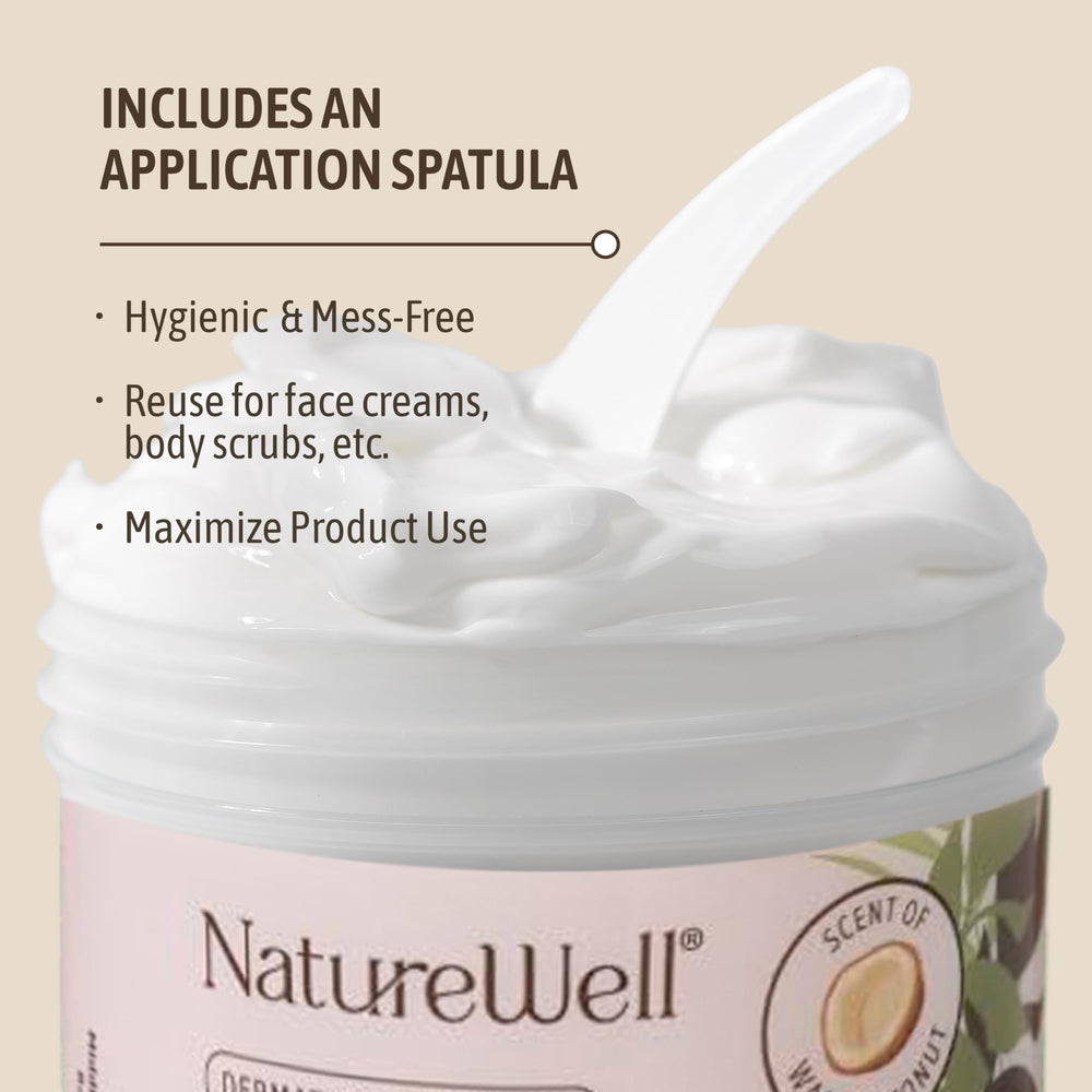 NATURE WELL ingredient label close-up showing coconut oil ingredient clarity