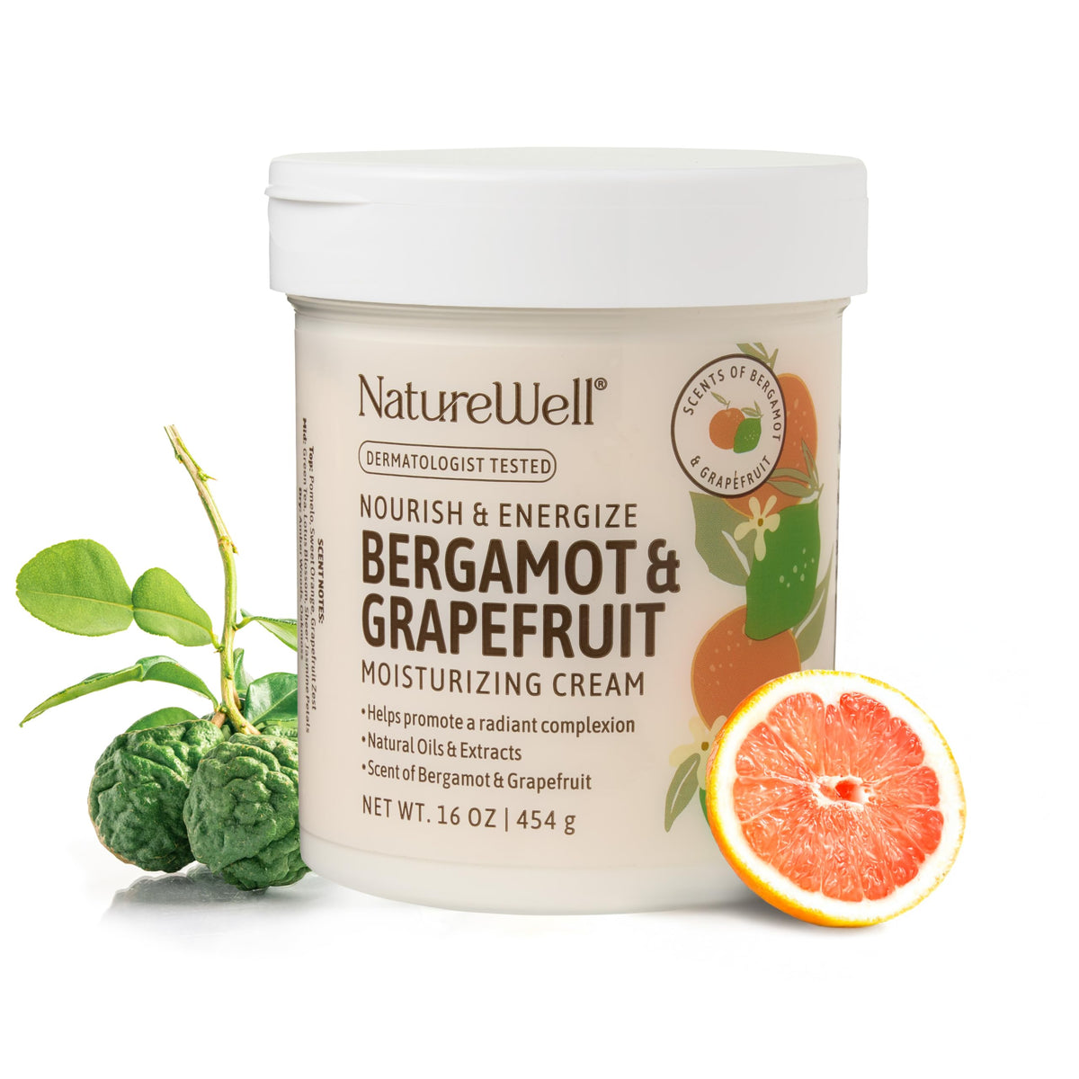 NATURE WELL front jar showing product and hydrating benefit