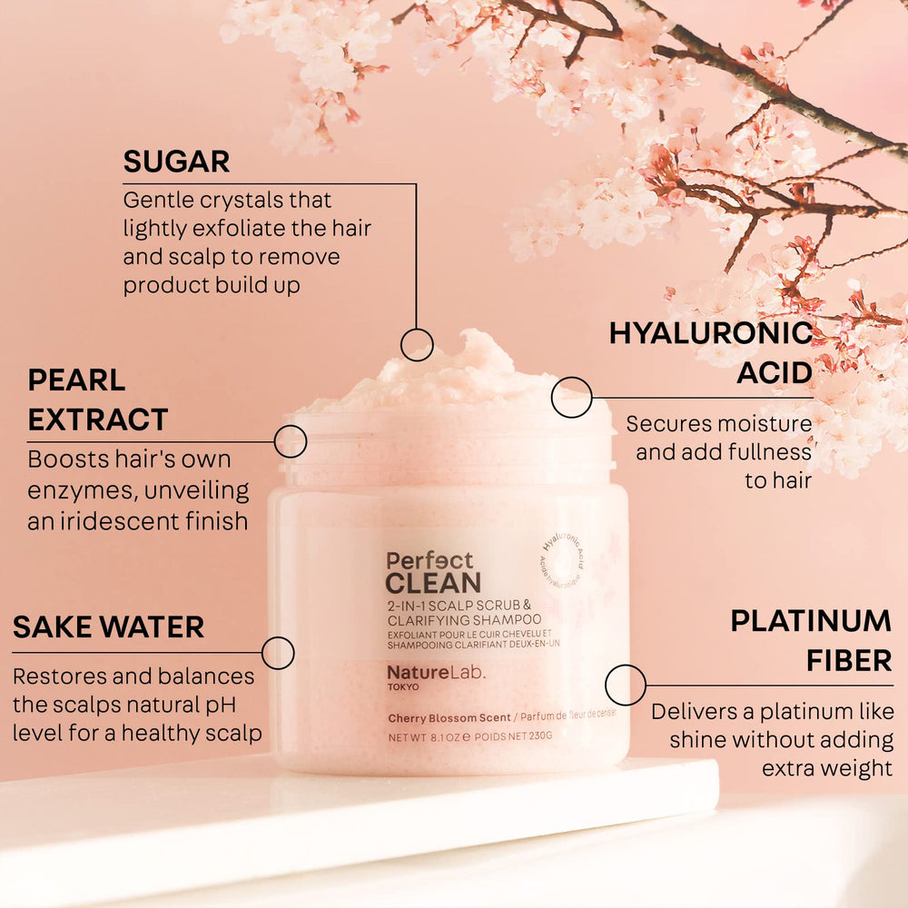 NatureLab.TOKYO before and after roots showing reduced buildup and refreshed scalp appearance