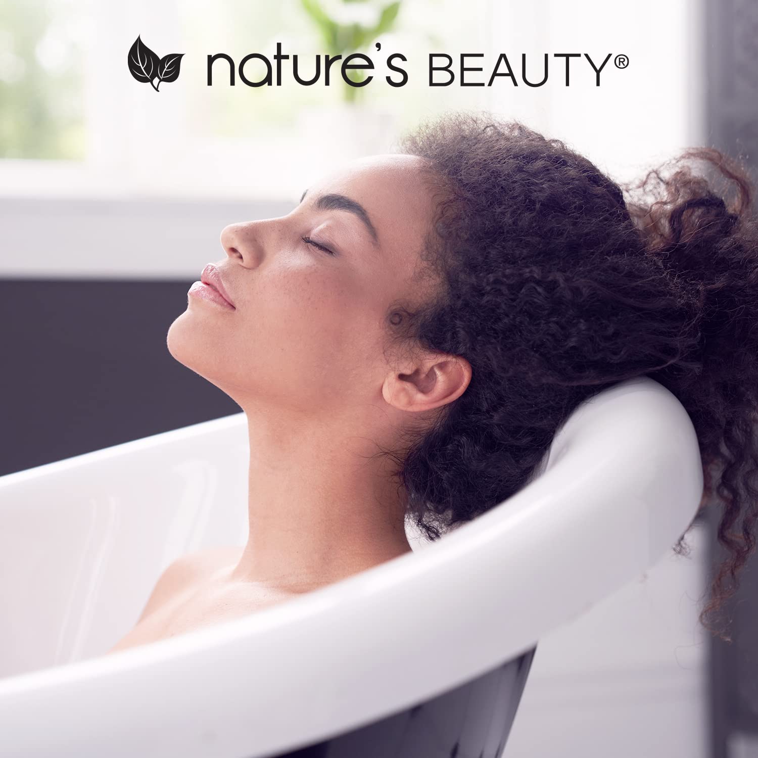 Nature's Beauty ingredient label close-up showing vegan clean formula benefit