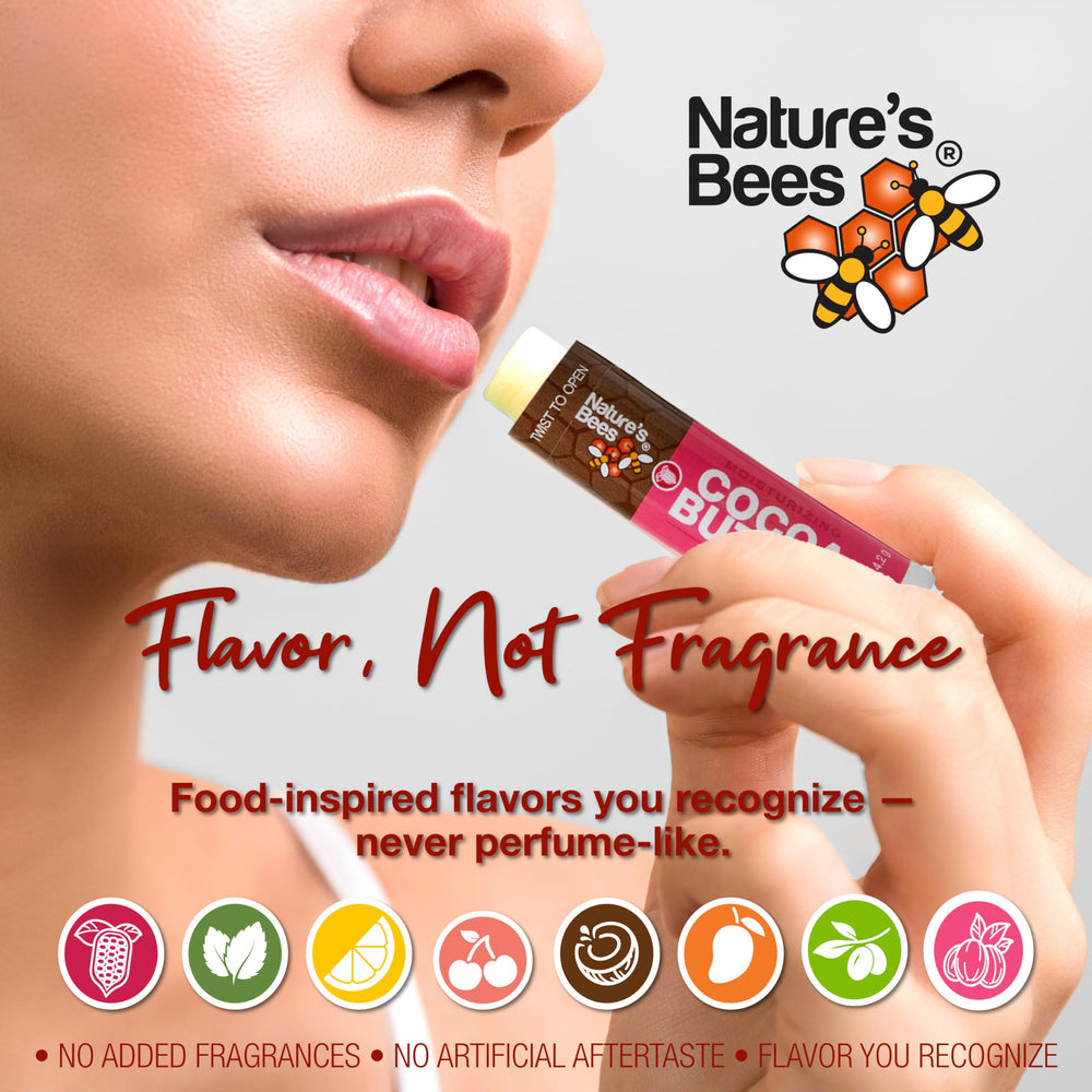 Nature's Bees open tube close-up showing creamy balm texture