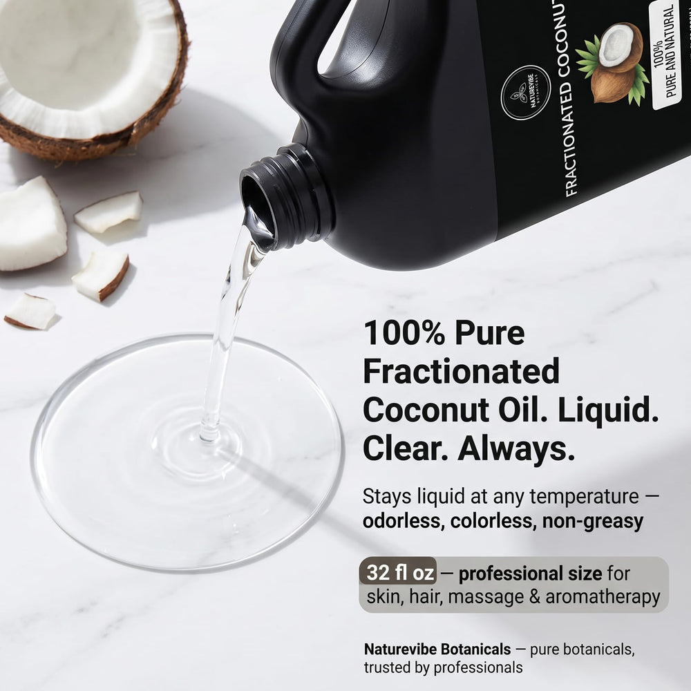 Naturevibe Botanicals pouring oil close-up showing silky texture for smooth application