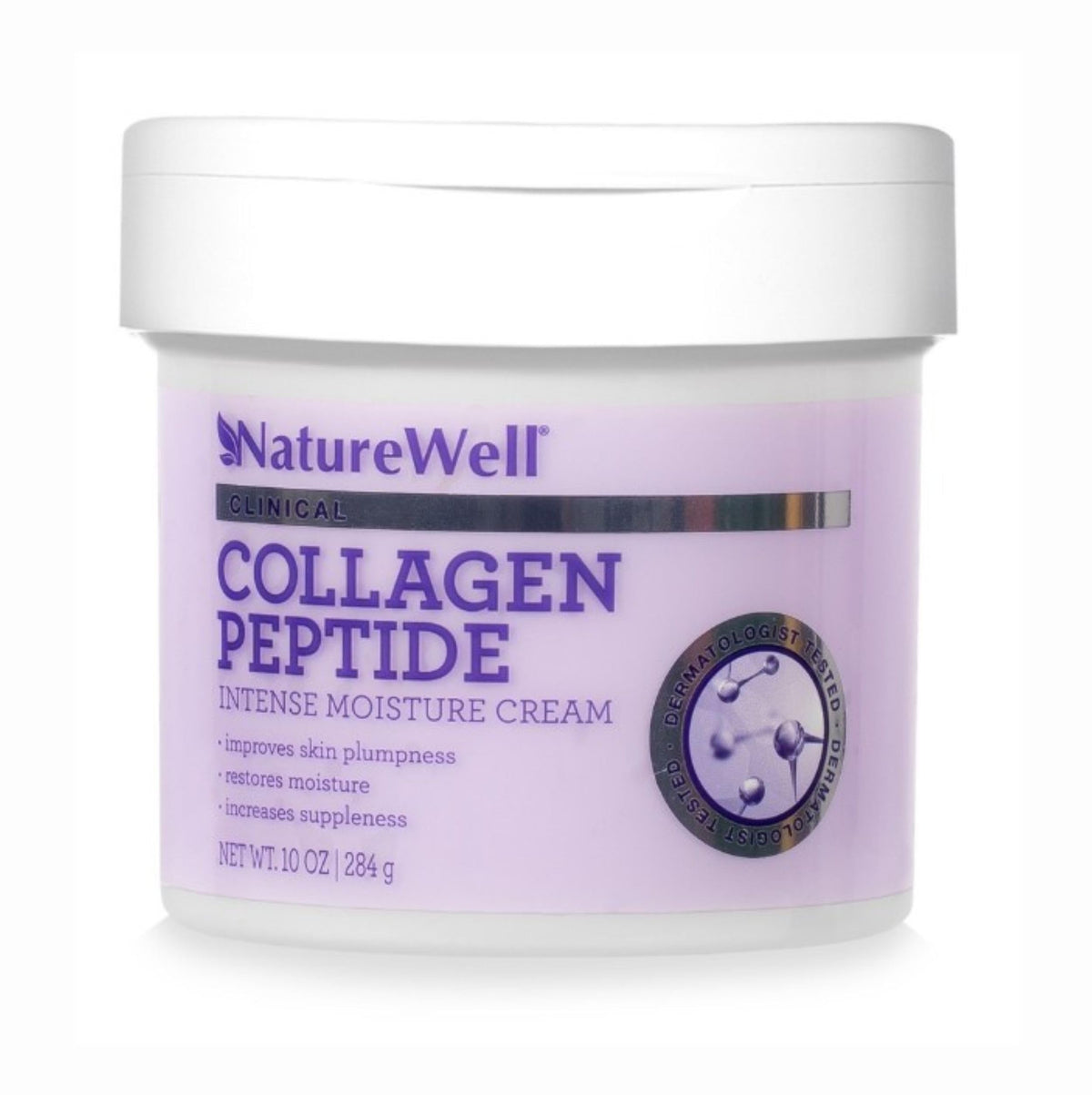 NatureWell front jar 10 oz showing label and packaging benefit