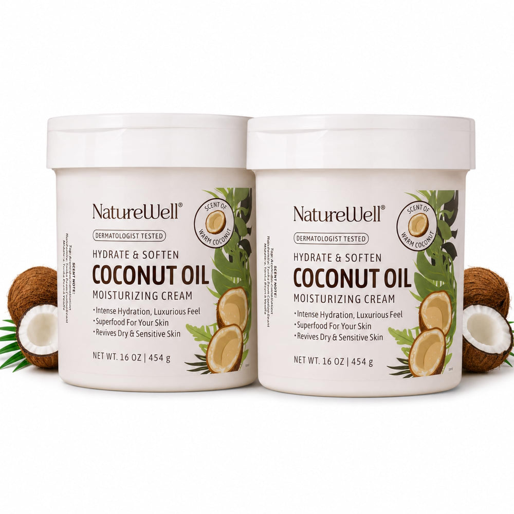 NatureWell front packaging showing product and benefits for hydrated skin