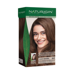 Naturigin front packaging showing shade and benefit of salon-quality color