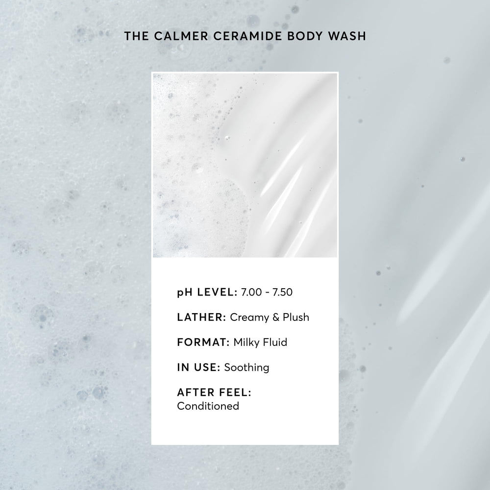 Naturium bottle with ceramides and oatmeal visuals showing soothing actives