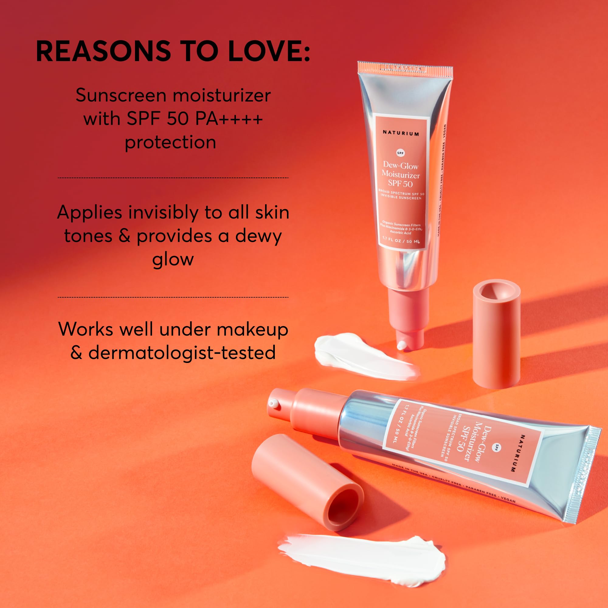 Naturium application on skin blending seamlessly for no visible white cast