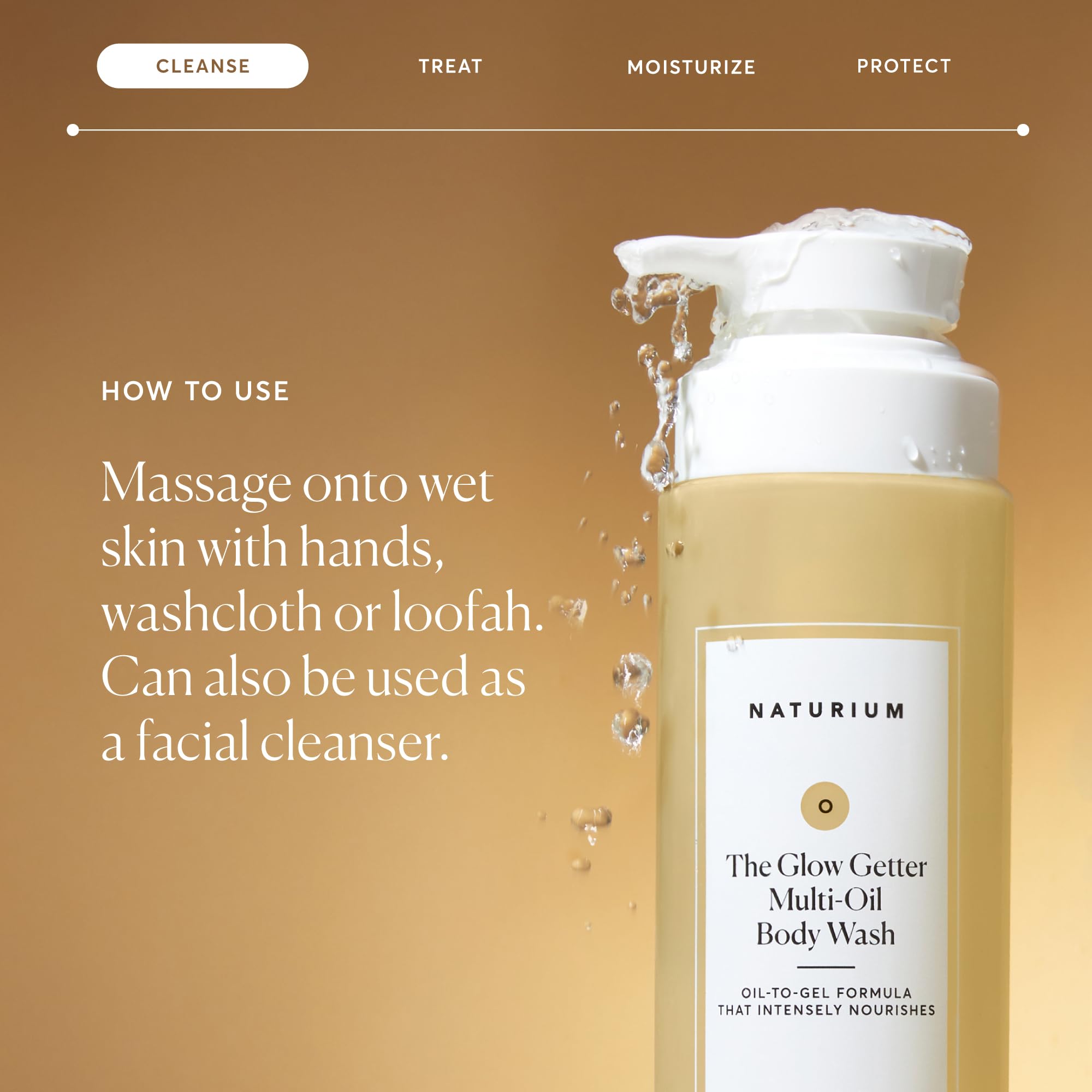 Naturium hand-size comparison showing 16.9 fl oz scale for value reference