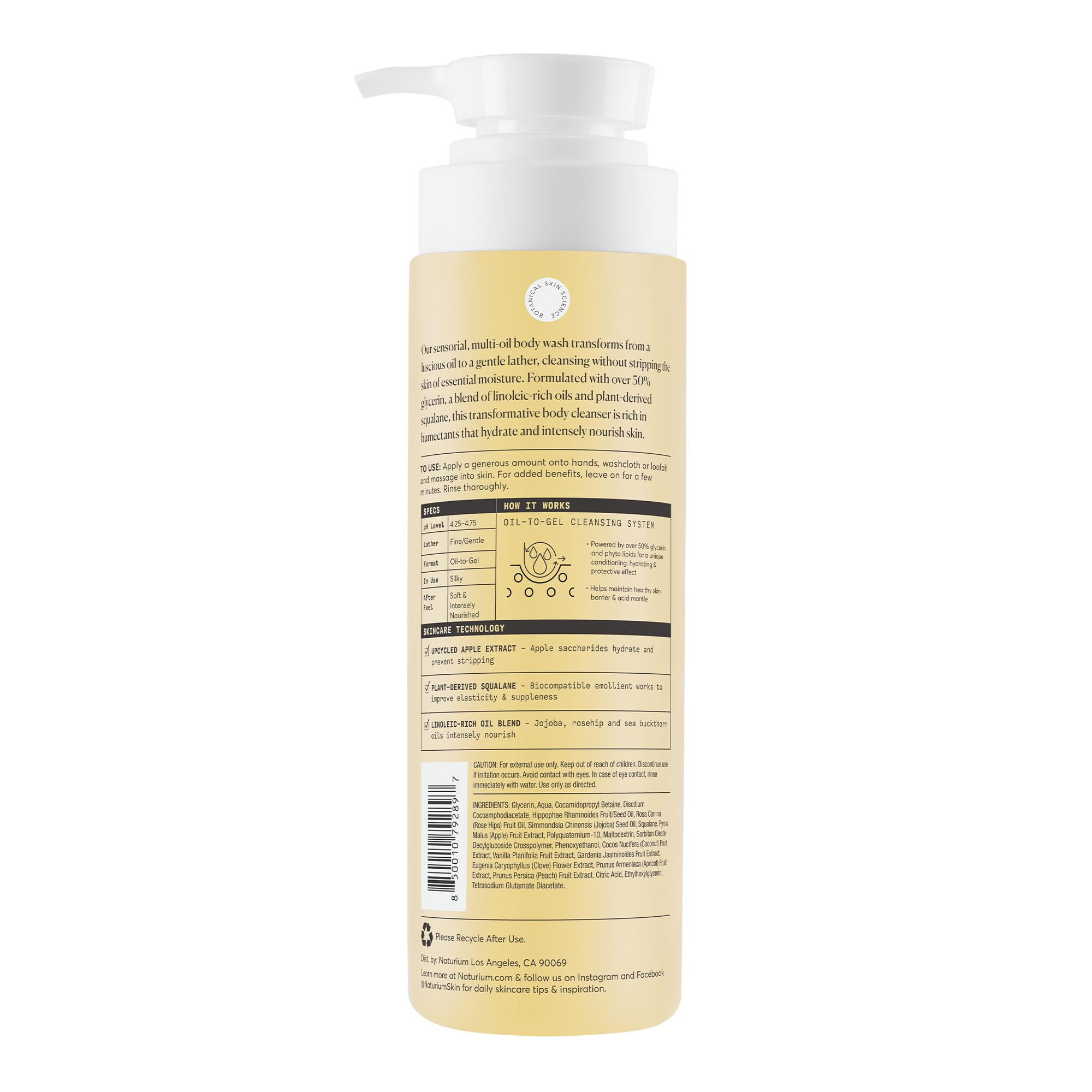 Naturium texture close-up showing silky oil consistency and hydrating feel