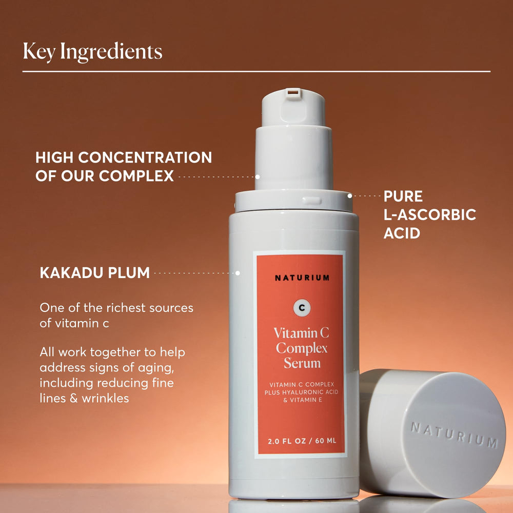 Naturium bottle styled on bathroom shelf suggesting daily routine convenience