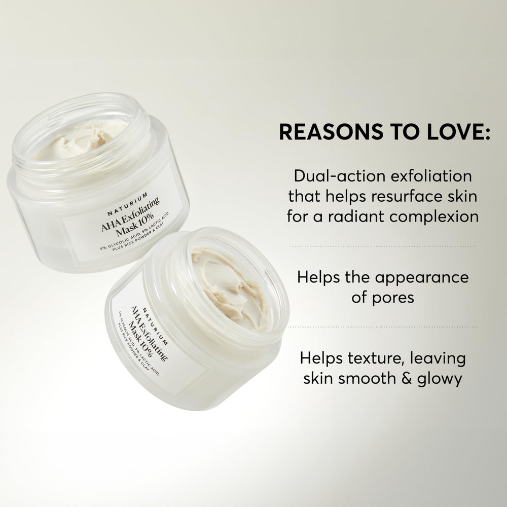 Naturium mask in hand application demonstrating easy spreadability and quick five-minute treatment