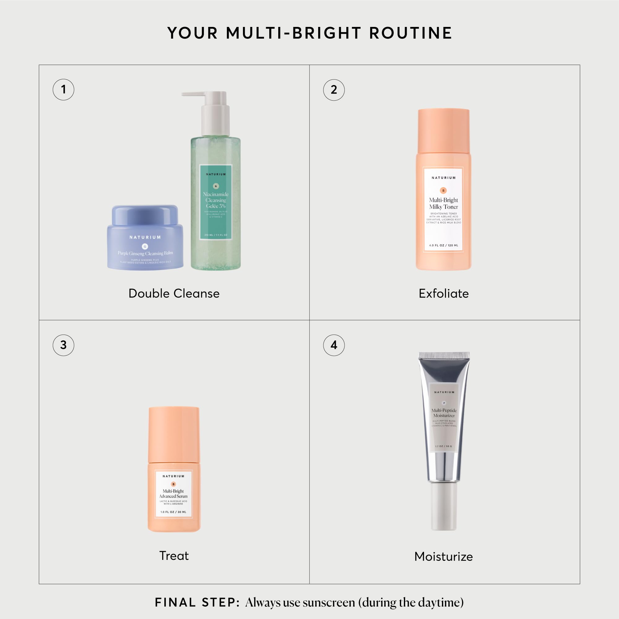 naturium pH label close-up highlighting formula pH 3.5–4.0 for effective exfoliation
