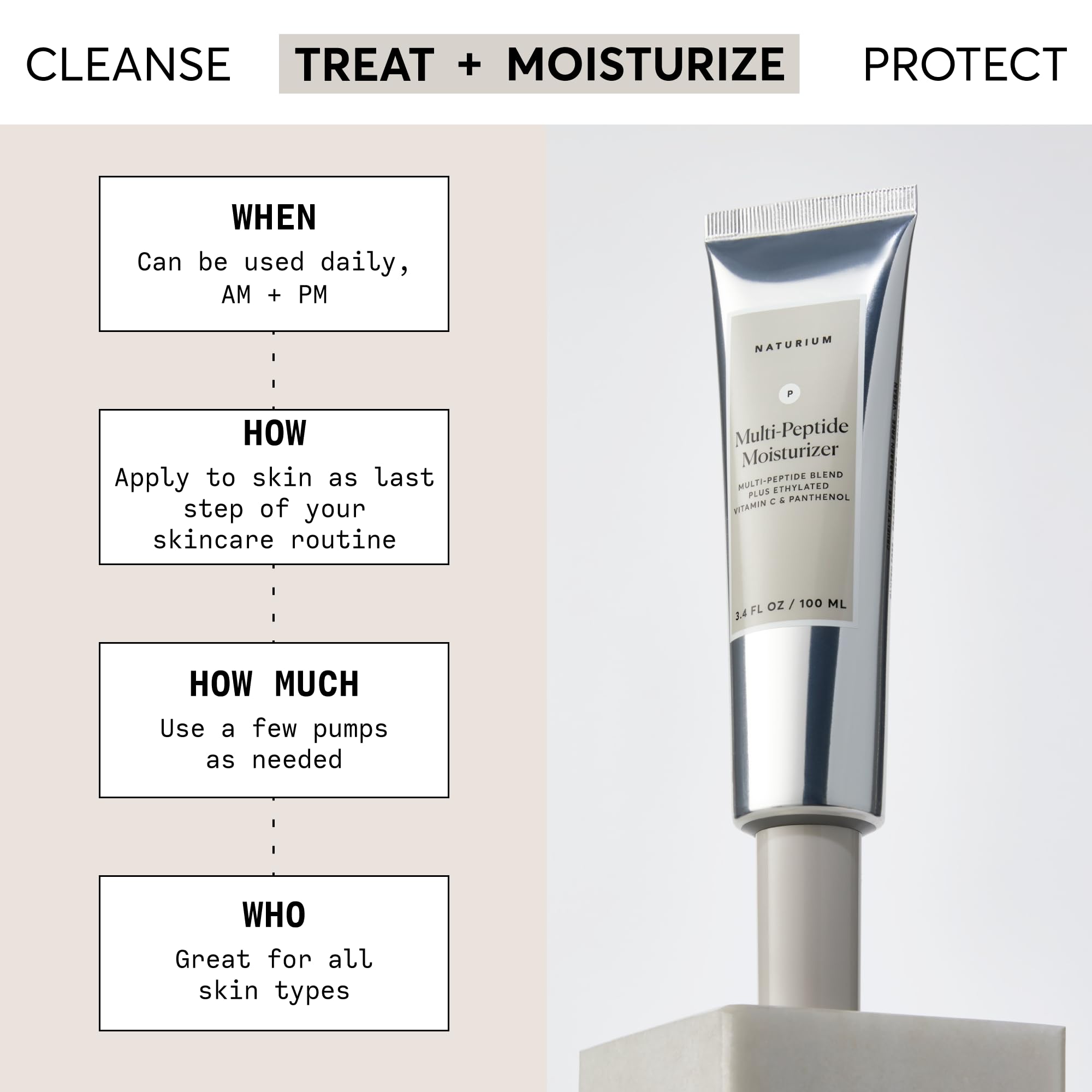 Naturium close-up of cream texture emphasizing quick absorption benefit