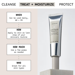 Naturium close-up of cream texture emphasizing quick absorption benefit
