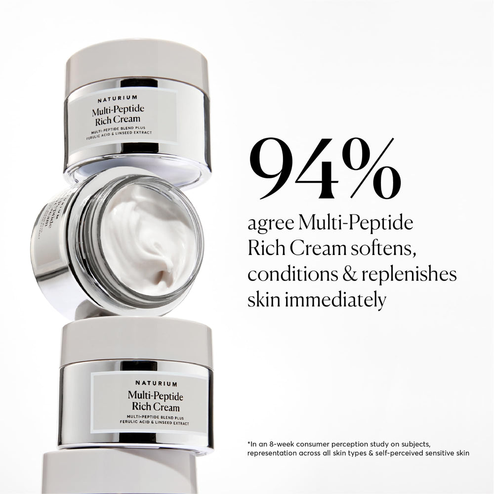 Naturium cream being massaged onto face indicating smoothing benefits