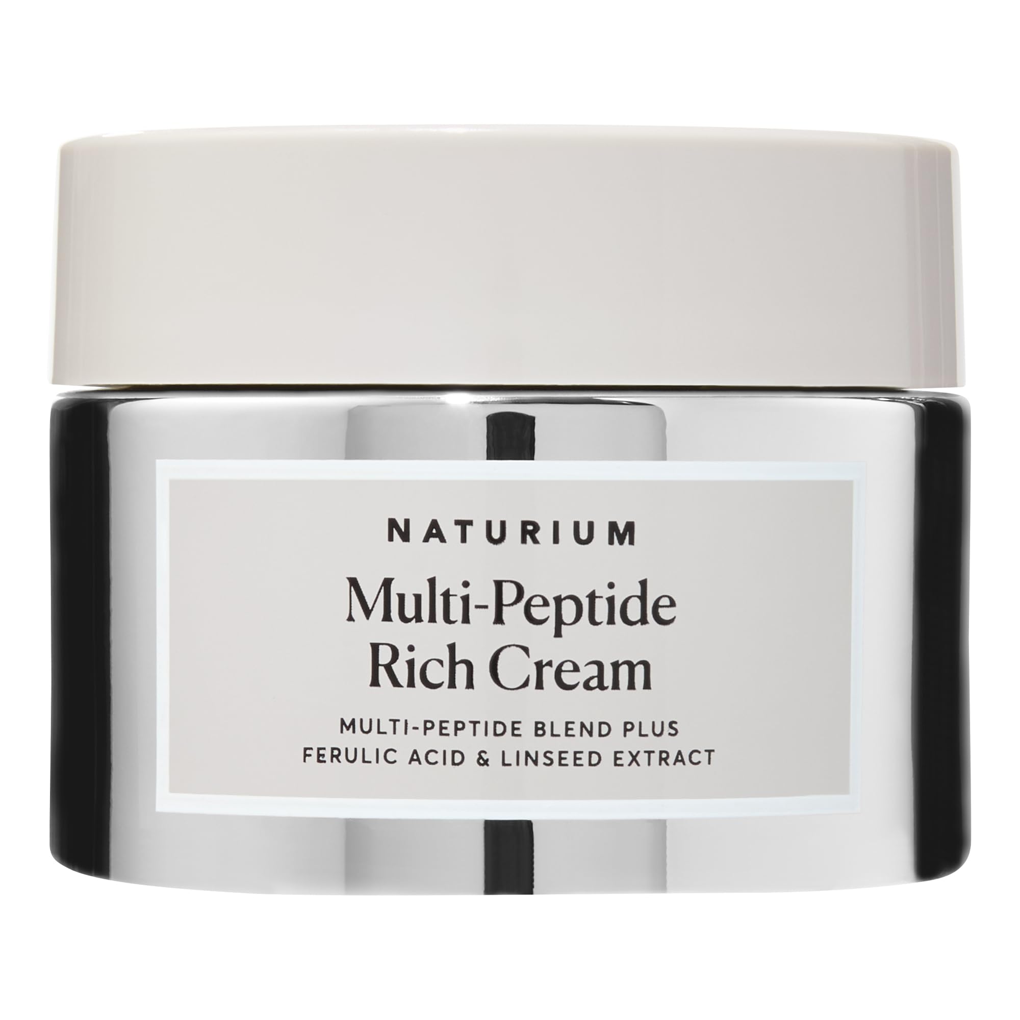 Naturium jar front view showing label and compact 1.7 oz size benefit