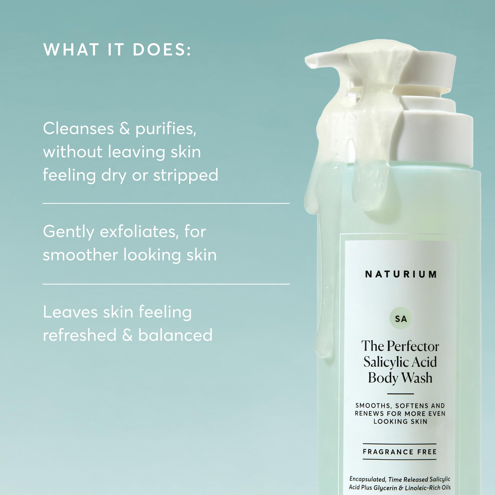 Naturium label ingredient list closeup showing clean formulation benefits