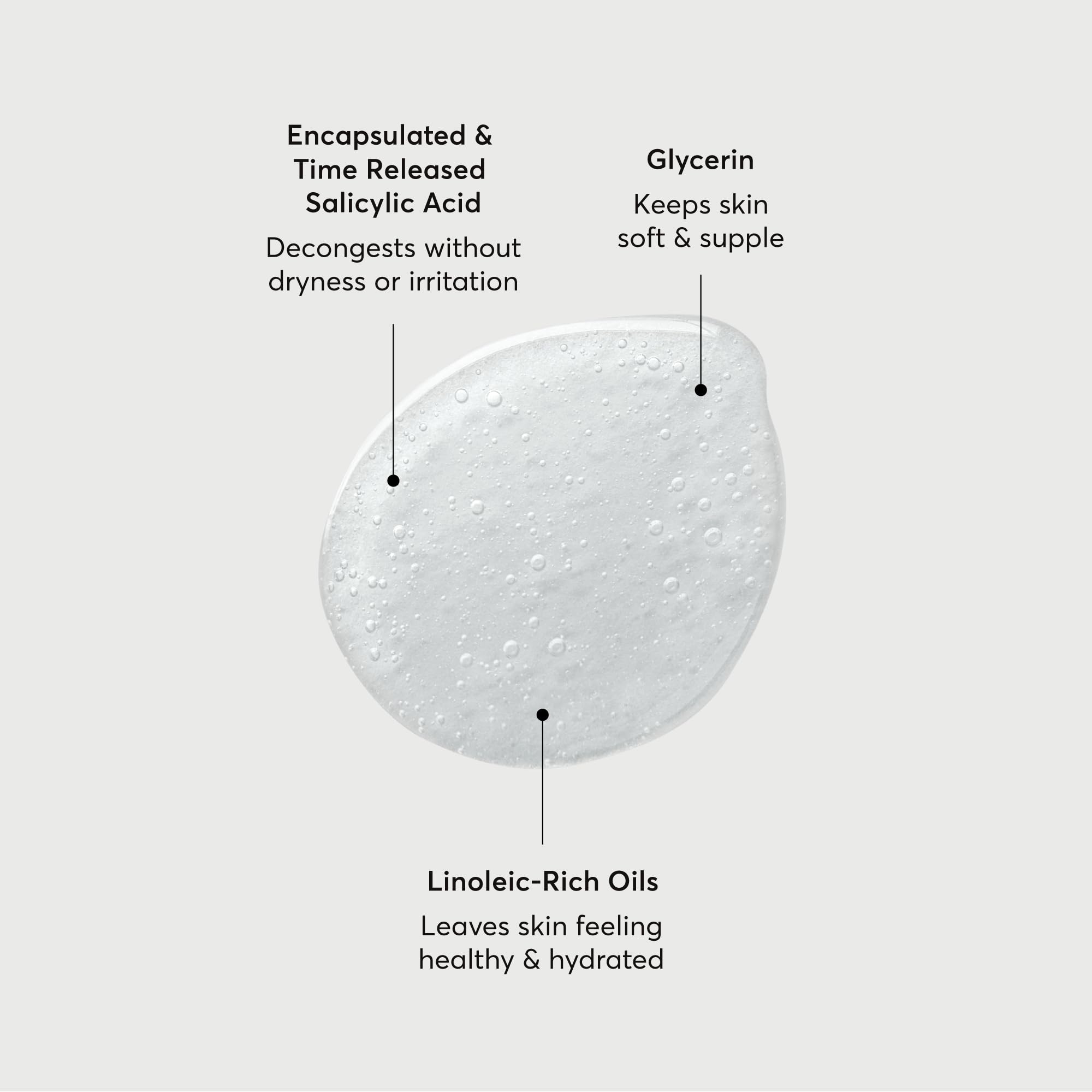 Naturium foam texture on hand demonstrating gentle lather and spreadability
