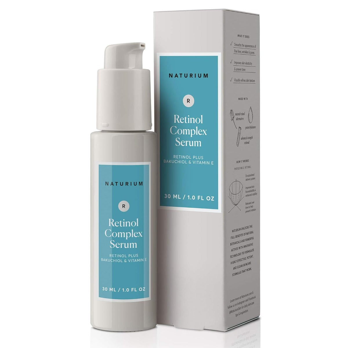 Naturium front bottle showing label and clean packaging for easy recognition and trust