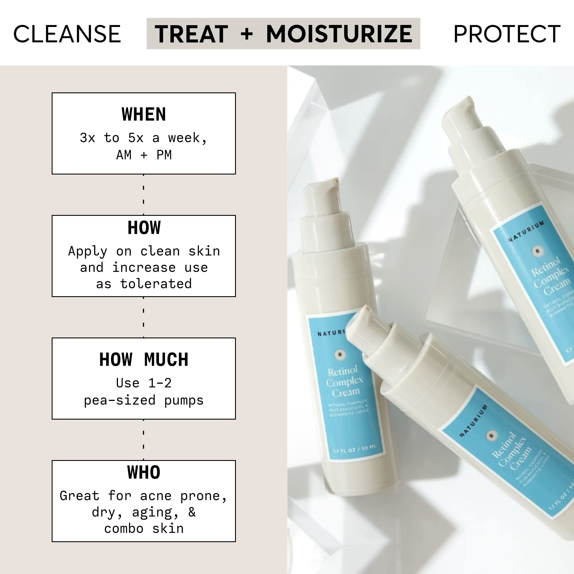 Naturium cream texture close-up highlighting smooth, emollient formula for deep hydration