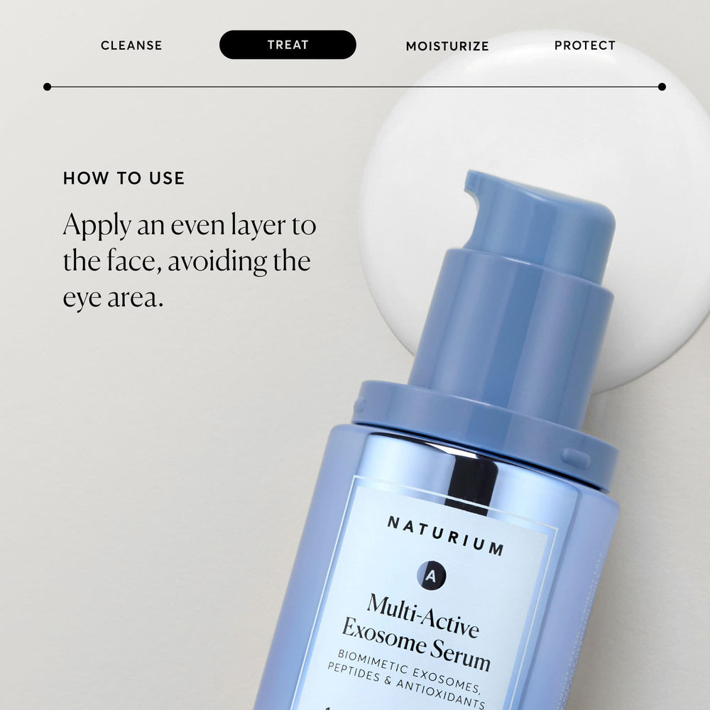 Naturium serum applied on hand demonstrating spreadability and quick absorption benefit
