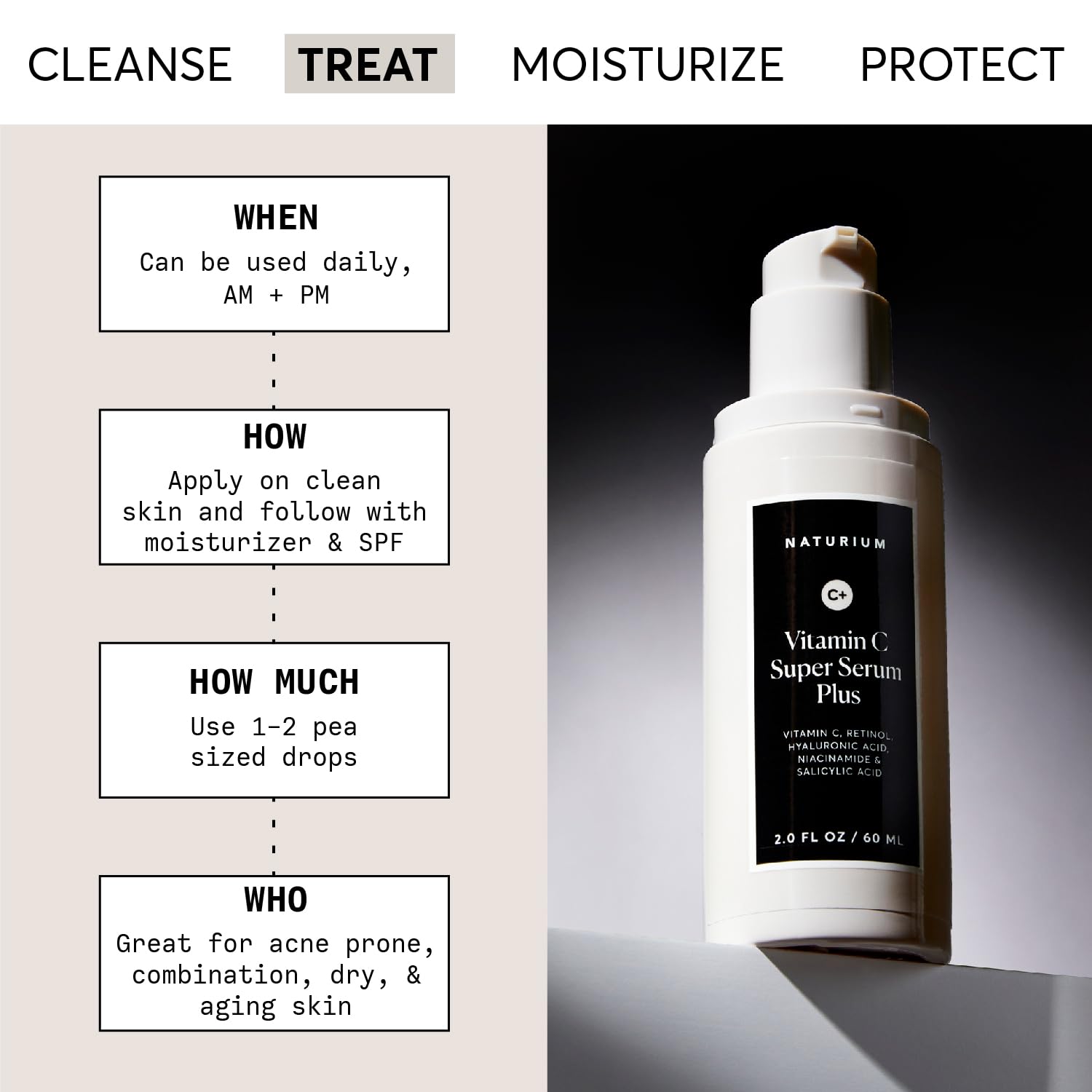 Naturium serum texture on skin highlighting lightweight absorption benefit