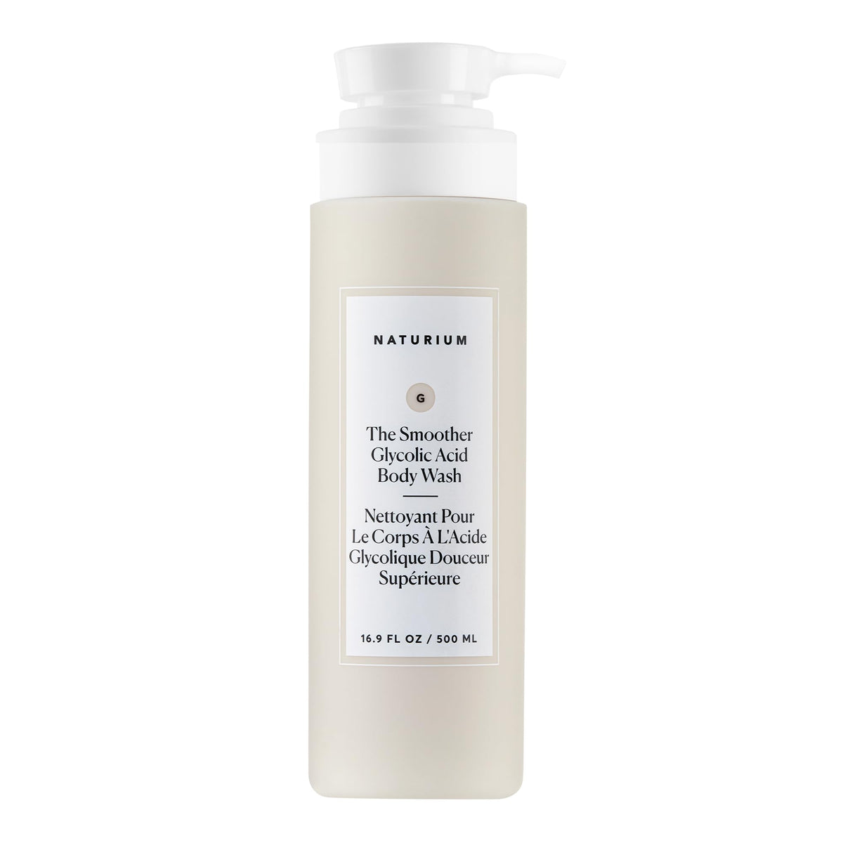 Naturium front bottle view shows clean packaging and exfoliating benefit