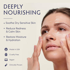Naturopathica cream texture close-up illustrating lightweight, hydrating feel