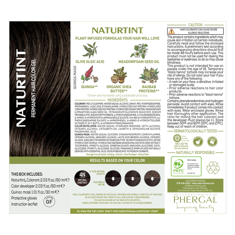 Naturtint pack beside a hand for scale confirming single-application convenient size