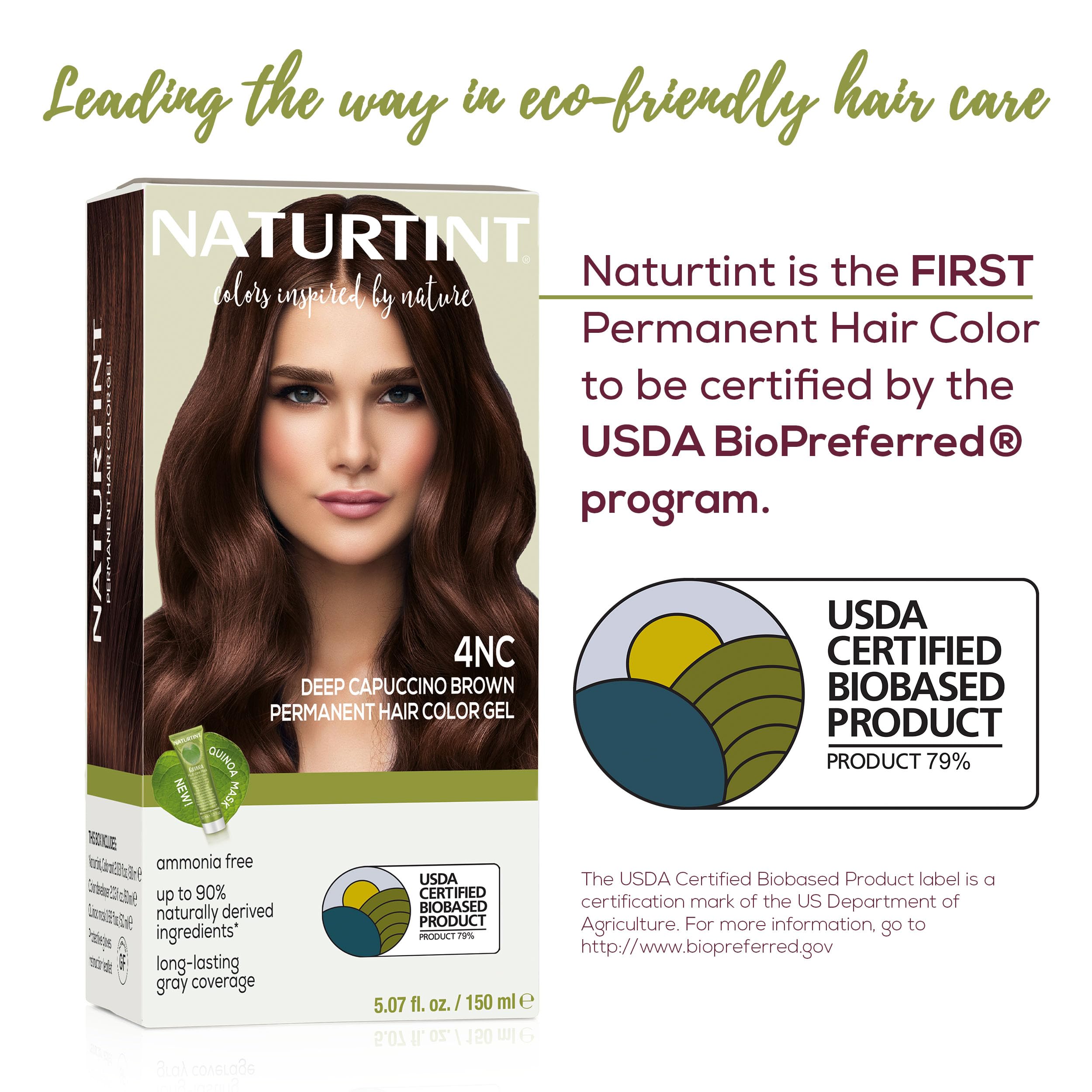 Naturtint before and after hair showing natural coverage