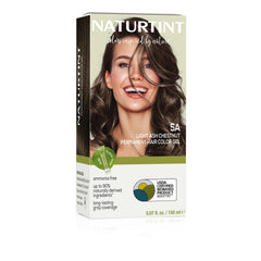 Naturtint front packaging showing shade 5A Light Ash Chestnut and benefits