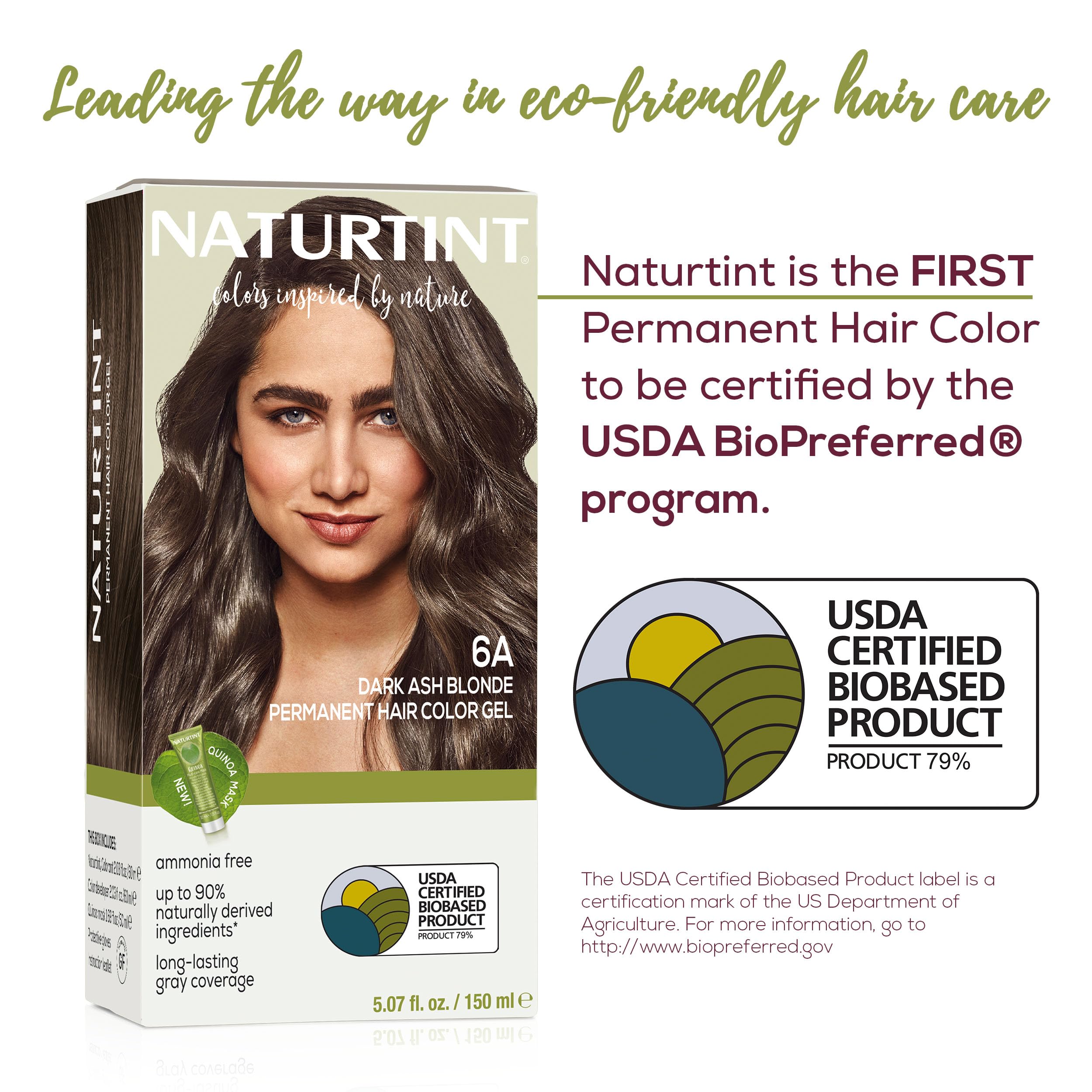 Naturtint after-color hair showing even tone and natural shine