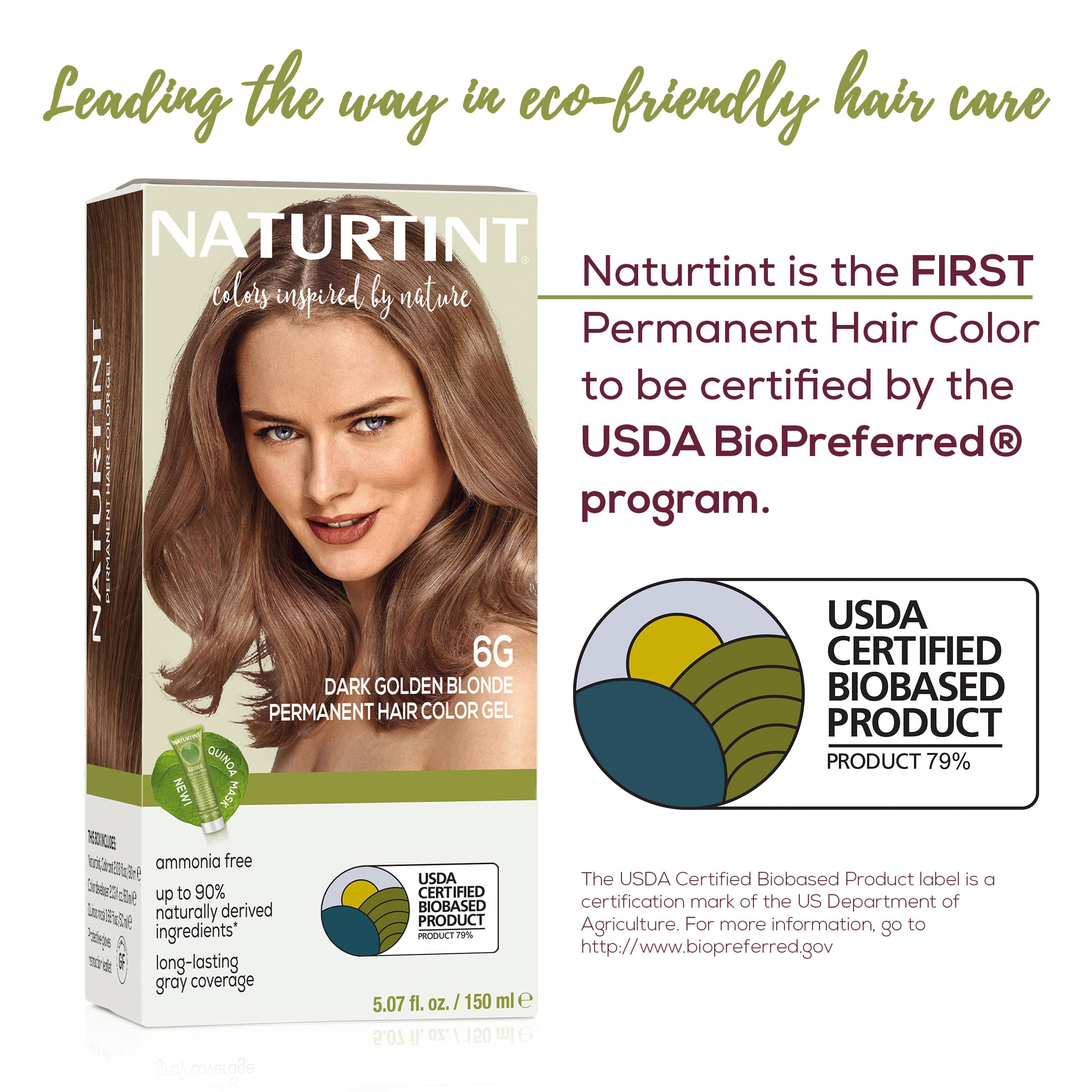 Naturtint after-rinse hair close-up showing shine boost
